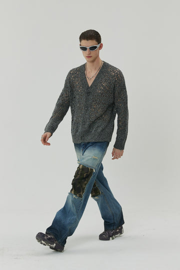23SS PUNCHING KNIT CARDIGAN